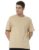 U.S. POLO ASSN. Men’s Half Sleeve Cut & Sew Round Neck T-Shirts – Oversize – with Pockets (UDTSHS1473_Beige_S)