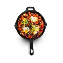 Tex-Ro Super Smooth Cast Iron Fry Pan/Skillet With Long Handle|Medium 6 Inch,1 Kg|Induction Friendly|Nonstick Pre-Seasoned,100% Pure & Toxin Free,No Chemical Coating,Black