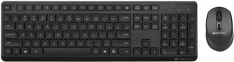 Zebronics Zeb Companion 200 Wireless Combo With Silent Operation Mouse, Power Saving Mode Wireless Desktop Keyboard(Black)