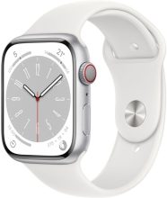 Apple Watch Series 8 Gps + Cellular With Ecg App, Temperature Sensor, Crash Detection(White Strap, Regular)