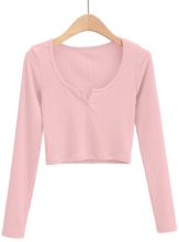 Vabru Casual Solid Women Pink Top