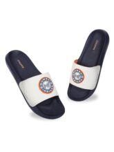 CHUPPS Mi True White Drift Orthopedic Slippers | Soft Footpharma Footbed | Breathable Ventilation Holes | Lightweight Flip Flops | Anti-Skid Chappals for Everyday For Mens