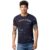 Spykar Navy Blue Round Neck Half Sleeves Blended T-Shirt for Men (Size: M)-MKTFT1BC068-Navy Blue
