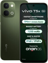 Vivo T5X 5G (Cyber Green, 128 Gb)(6 Gb Ram)