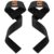 FitBox Sports Premium Lifting Straps, Powerlifting, Wrist Supporter For Deadlifting With Padded Support – Black
