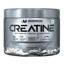Bigmuscles Nutrition Creatine Powder [100 Grams, 33 Servings] | Micronized Creatine Monohydrate to Support Lean Muscle Repair & Recovery | Increase Strength and Athletic Performance