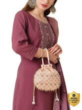 LAVIE Noor Chevron Embriodered Womens Potli Potli