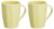 Amazon Brand – Solimo Ceramic Coffee Mugs | 100% Food Grade | Microwave Safe (380 Ml, Set Of 2, Yellow)