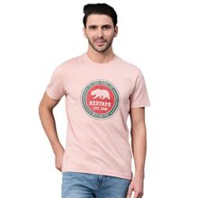Red Tape Round Neck T-Shirt for Men | Comfortable & Breathable_RHP1073-XL Pale Pink