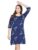 Clovia Women’s Cotton Pretty Florals Short Night Dress (NS1489E08_Blue_2_S)