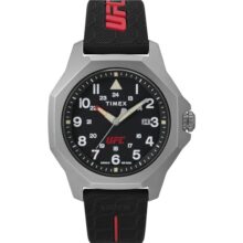TIMEX UFC Reveal Analog Watch for man with Black Octagonal Dial & Black Silicone Strap Band Water Resistant Men’s Wrist Watches – TW2V85400X6