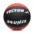 Vector X 8 Panel Bounce Rubber Moulded Indoor/Outdoor Basketball with Butyl Bladder, Red-Black, Size: 7 (Suitable for Practice/Match/Training) + Free Air Needle
