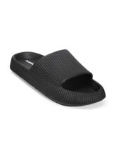 hummel TEXTURE SOFT Men’s Classic Ultra Soft Sliders/Slippers with Cushion FootBed for Adult Comfortable & Light Weight Stylish & Waterproof & Everyday Flip Flops & Chappals for Gents/Boys