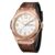 Giordano Luxury Watch for Men with Leather Strap, Day-Date Display, Brushed Metal Finish, and Silver Screw Details – GZ-50176-03