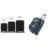 Aristocrat Liberty 8 Wheel Set of 3 Large Size (Check-in), Medium Size(Check-in) & Cabin(Small + Cadet Polyester 52 cms Blue Travel Duffle (Cadet)