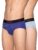 XYXX Men Micro Modal Brief, Slim fit, Checks, Pack of 2, XYBRF2PCKN752XXL, Sunset Blue+ICY Blue, XXL