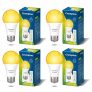 Crompton Dyna Ray 12W Round E27 Led Warm White Pack Of 4