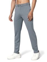 Vogaan Luxury Stretchable Casual Pants For Men | Stylish Slim Fit Men’S Wear Trousers For Office | Mens Fashion | Modern Mens Trouser (Grey_30)