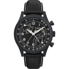 TIMEX Waterbury Traditional Analog Watch for man with Black Round Dial & Black Plastic Strap Band Water Resistant Men’s Wrist Watches – TW2W48000UJ
