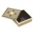 ATTRO Elegant Spiral Black Designer Wooden Square Multipurpose Box with Lid for Kitchen Storage, Chapati Box, Chocolate Box