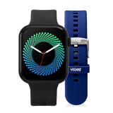 Vibez By Lifelong Smartwatch For Men|1.85″ Hd Display|One Watch .Two Straps|Bluetooth Calling, Multiple Watch Faces,Health Tracker,7-Day Battery (Vbswm180,Hype Series)