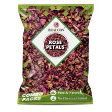 BRALCON Rose Petals 100 gm | 100% Pure & Natural, Sun Dried Rose Flowers Petal (Gulab Patti)