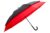 Sun Umbrella Golf Stretch Sturdy 360 Black And Red Double Canopy Large Stick