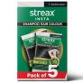 Streax Insta Shampoo Hair Colour For Women And Men, Natural Black – Pack Of 5 | 100% Grey Coverage In 5 Minutes | Long Lasting, Easy To Use