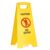 GLUN® Caution Sign Board No Entry, Size 24 * 15 * 12 Inch Bright Yellow Colour Clear & Bright Font PP Material, UV Resistant, Two-Side Floor Sign Board