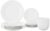Amazon Brand – Solimo Ceramic Geometric Dinner Set( White ,18 Pieces )