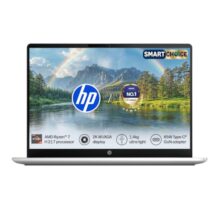 HP OmniBook 3 Smartchoice● AMD Ryzen 7 H 217● 16GB LPDDR5x● 512GB SSD● 2K WUXGA●14”/35.6cm● 300nits● Win11● Office24● Silver● 1.4kg● hw0043AU● Lighter mini GaN Charger● AI Enabled Laptop