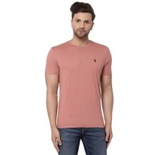Red Tape Men Pale Pink Solid T-Shirt_RHP0873-L