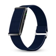 Pebble Qore Fitness Band with 45 Days Battery Life| 100+ Sports Modes| Advanced Health Tracking HR| SpO2| Stress| Sleep| OneKey Measurement| Smart Notifications – Midnight Blue