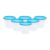 Cutting EDGE Nesterware 1000ml Round Stackable Container (Set of 6, Blue)