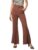 barcino Brown Bell Bottom Textured Pants