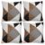 HOKIPO Stretchable Cushion Cover 16×16 in, Set of 4, Multicolor