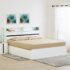 Home Centre My Bed Tulip King Bed with Hydraulic and Headboard Storage – Brown and White