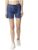 HIGH STAR Women’s Navy Blue Washed Slim Fit Denim Shorts (26)
