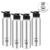 Pigeon By Stovekraft Inox Hydra 900 Ml Bottle (Pack Of 4, Black, Steel/Chrome, Steel)