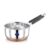 Rawartifact- Earth To Art Stainless Steel Copper Bottom Gas Stove Flat Base Sauce Pan | Tea Pan, Milk Pan, Tapeli Patila, Sauce Pot Cookware With Handle (1000 Ml)