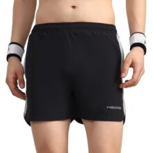 Head HPS-1113 Badminton Shorts for Mens, Colour – Black (X-Large)