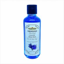 Khadi 100% Herbal & Natural Lavender Body Wash | Gentle & Nourishing Shower Gel for All Skin Types | Sulfate & Paraben Free | 210ml