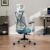Green Soul | Zodiac Superb | Ergonomic Mesh Office Chair | Adjustable Armrests | Multi-Tilt Lock Mechanism | Adjustable Lumbar Support | No Seat Slider (White & Teal) 3 Years Warranty