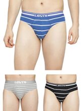 Levi’s Men’s Cotton Modern Regular Fit Solid Briefs (Pack of 3) (#005-BRIEF-ASST-P3_Assorted_L)