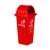 Cello Kleeno Dome Lid Plastic Garbage Dustbin Bucket 80 Ltr – Red