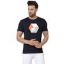 Red Tape Men Navy Printed Round Neck T-Shirt_RHP0994-M