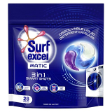 Surf Excel Matic 3 In 1 Smartshots – 28 Units Of Dissolvable Detergent Capsules With Superior Stain Removal, Fabric Care And Long Lasting Fragrance. 1 Shot = 1 Wash