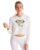 Leriya Fashion Women’s Lycra, Cotton and Polyester Half-Zip Sweatshirt (LF-W1437_White-Yellow_L)