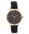 French Connection Rosa | Black Dial with Crystal Markers | Gold Tone Case | Black Leather Strap | Analog Watch for Women – FCN00064B