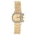 Haute Sauce Women’s The Buckle Asymmetric Watch | California Gold Stainless Steel Strap | Champayne Gold Dial | One-Size | Foldover Closure | Quartz | Analogue | Wrist Belt Watch for Female and Girls